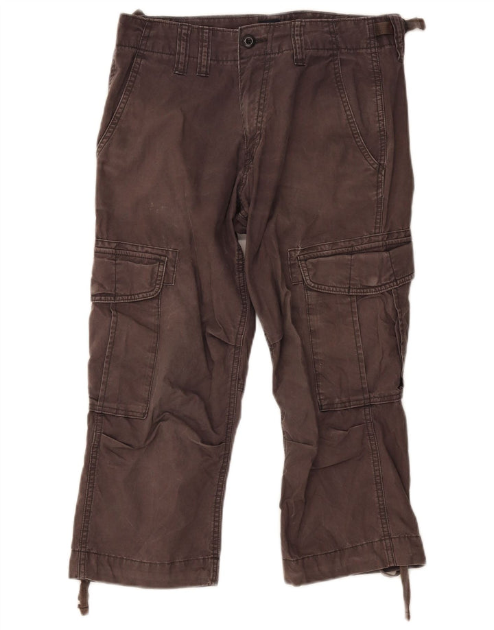 Gap Mens Capri Cargo Trousers W30 L22 Grey Cotton