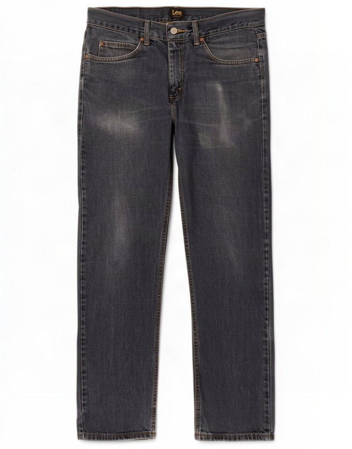 Lee Mens Straight Jeans W32 L32 Blue Cotton