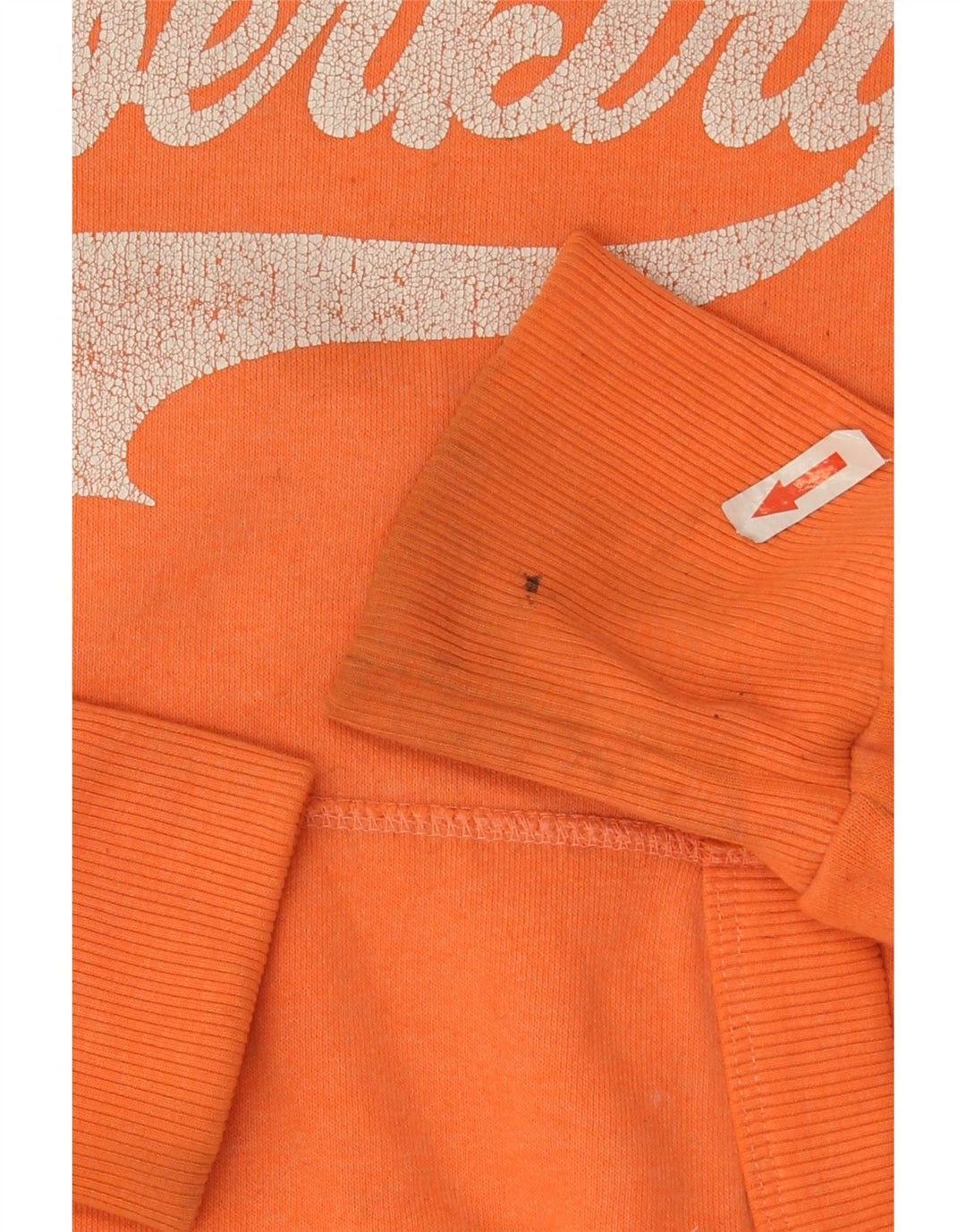 Superdry Womens Graphic Hoodie Jumper UK 10 Small Orange Polyester