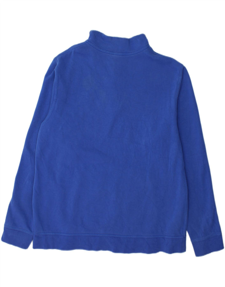 NIKE Mens Zip Neck Sweatshirt Jumper XL Blue Cotton Vintage Nike and Second-Hand Nike from Messina Hembry 