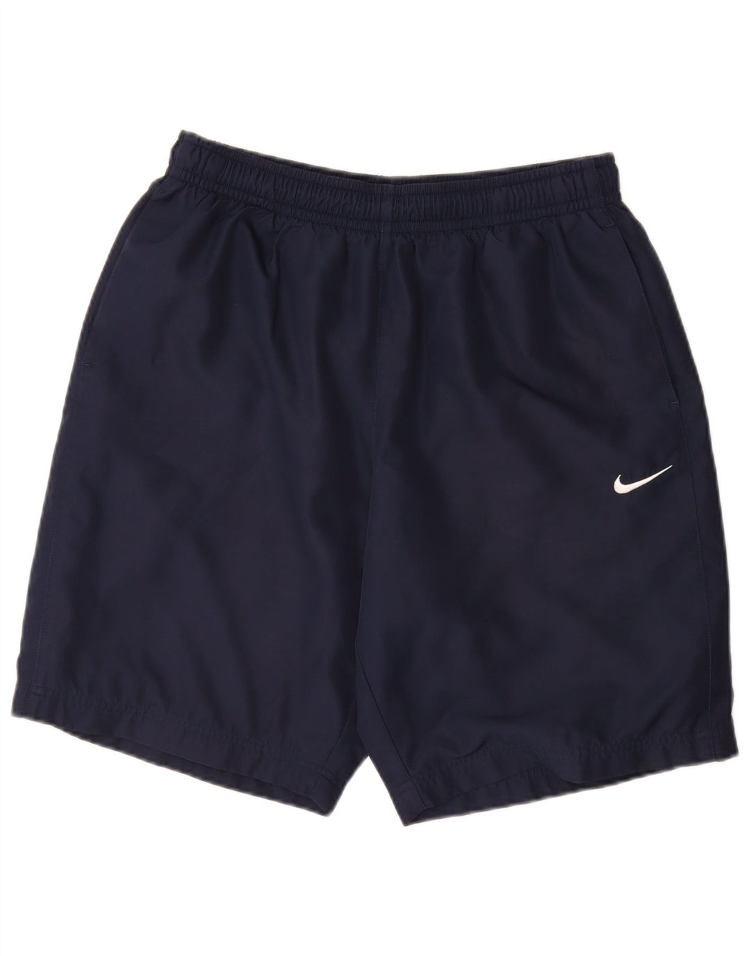 NIKE Mens Sport Shorts Large  Navy Blue Polyester