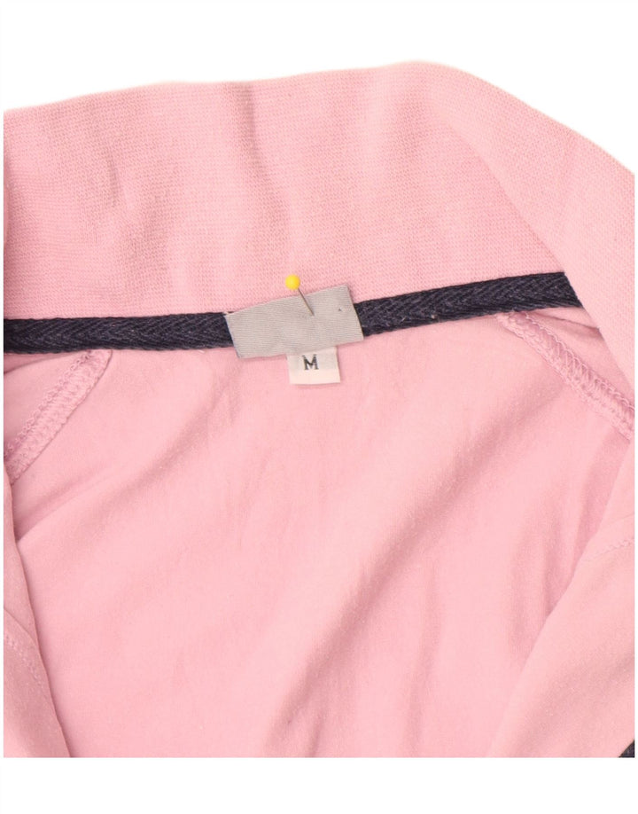 Asics Womens Tracksuit Top Jacket UK 12 Medium Pink Cotton