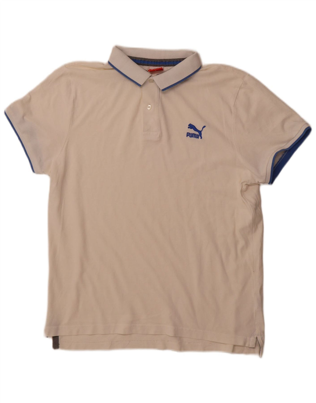 PUMA Mens Polo Shirt XL Off White