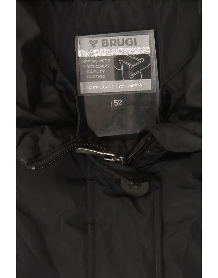 BRUGI Womens Padded Coat IT 52 2XL Black