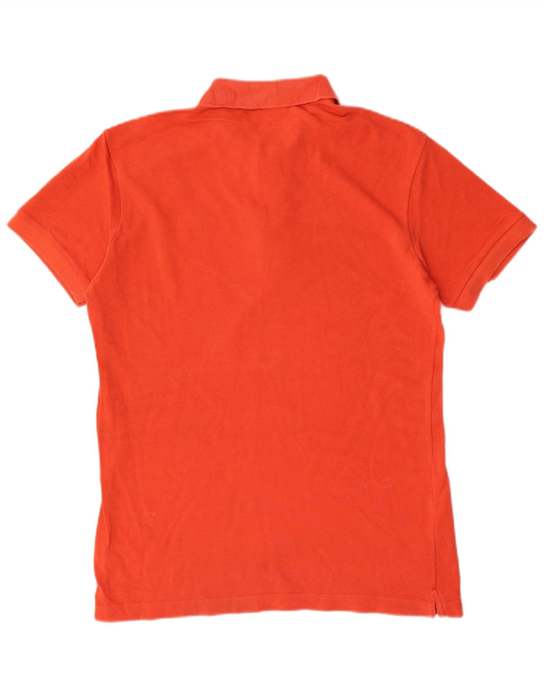 LACOSTE Mens Slim Fit Polo Shirt Size 4 Medium Orange Cotton
