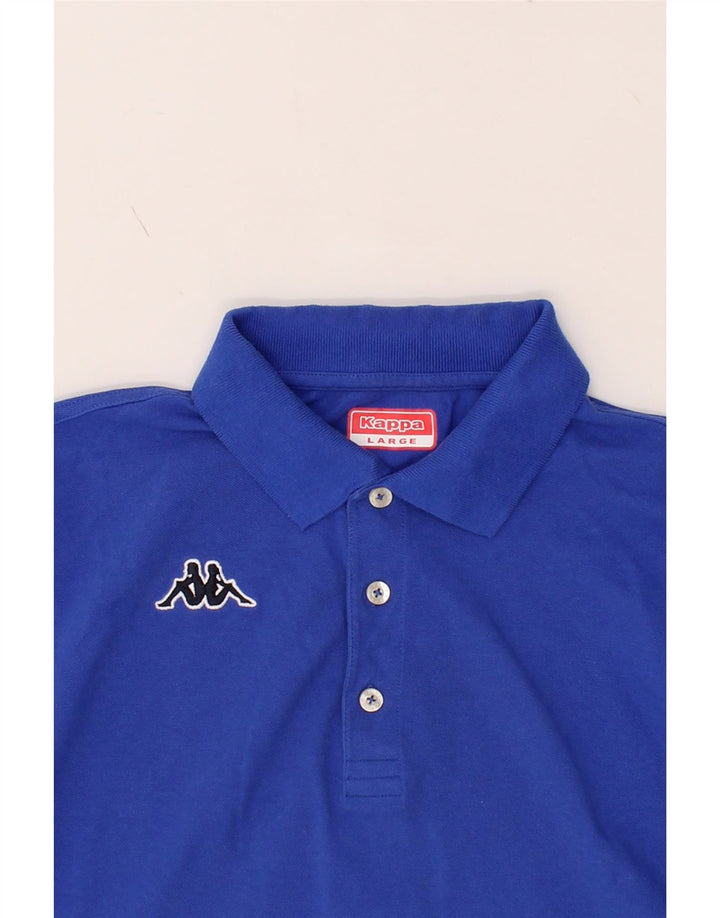 KAPPA Mens Polo Shirt Large Blue Cotton Vintage Kappa and Second-Hand Kappa from Messina Hembry 