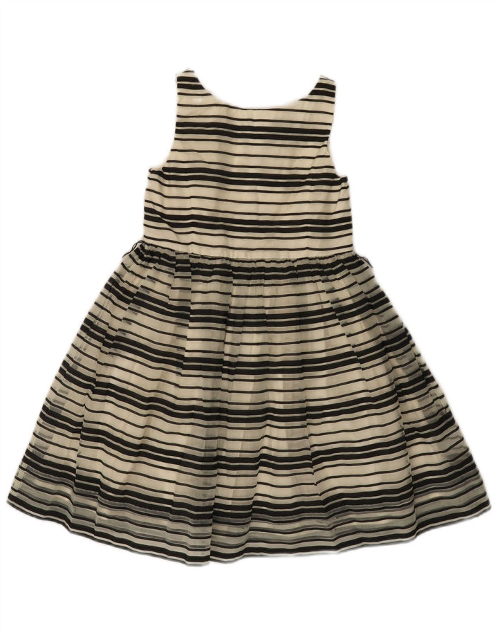 POLO RALPH LAUREN Girls Sleeveless A-Line Dress 5-6 Years Black Striped