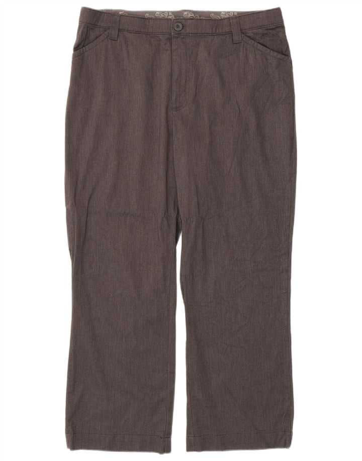 LEE Womens High Waist Straight Casual Trousers US 18 2XL W38 L29 Grey