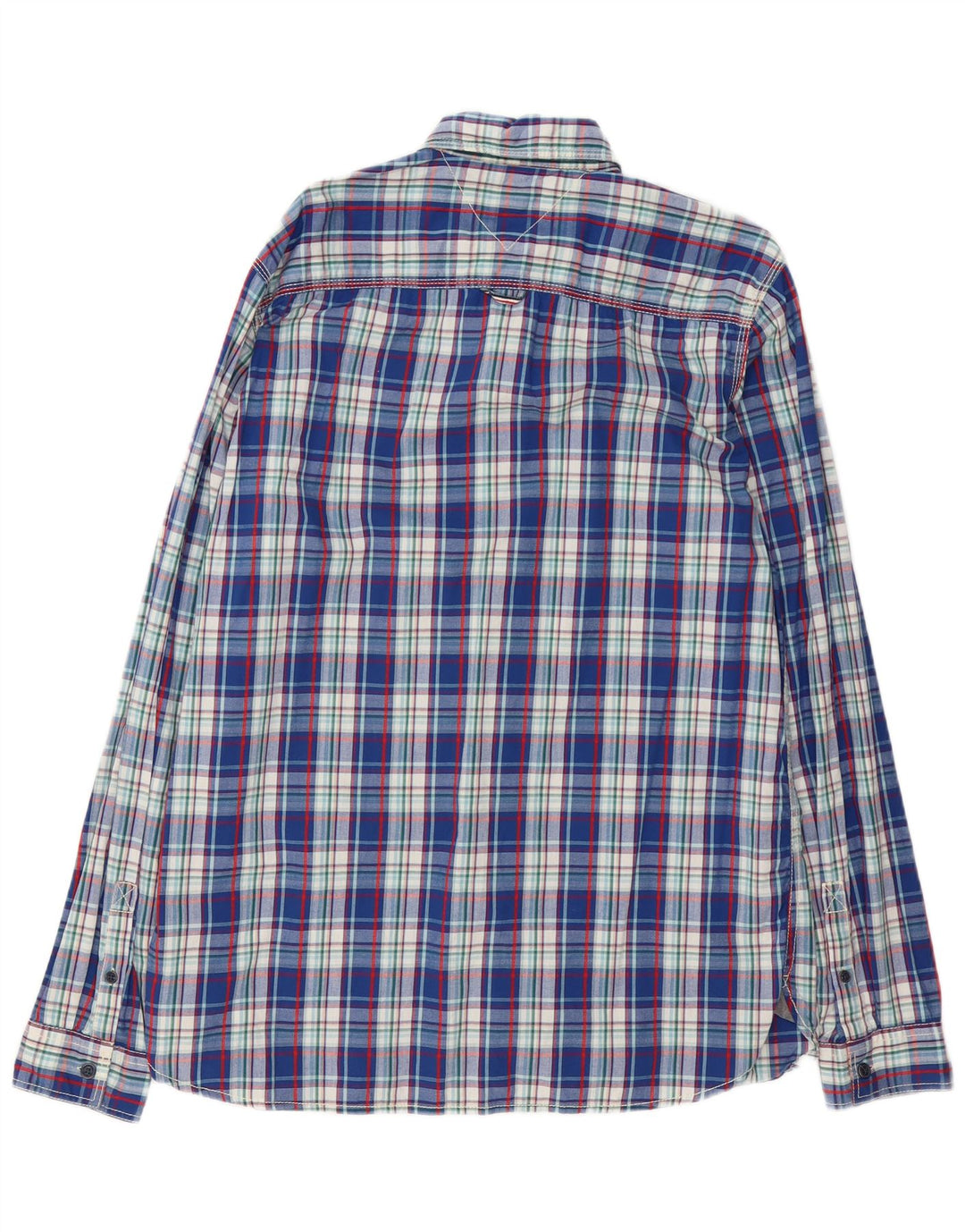 Tommy Hilfiger Mens Shirt 2XL Blue Check Cotton