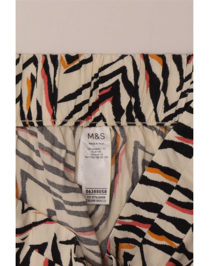 Marks & Spencer Womens Casual Shorts UK 12 Medium W30 Off White