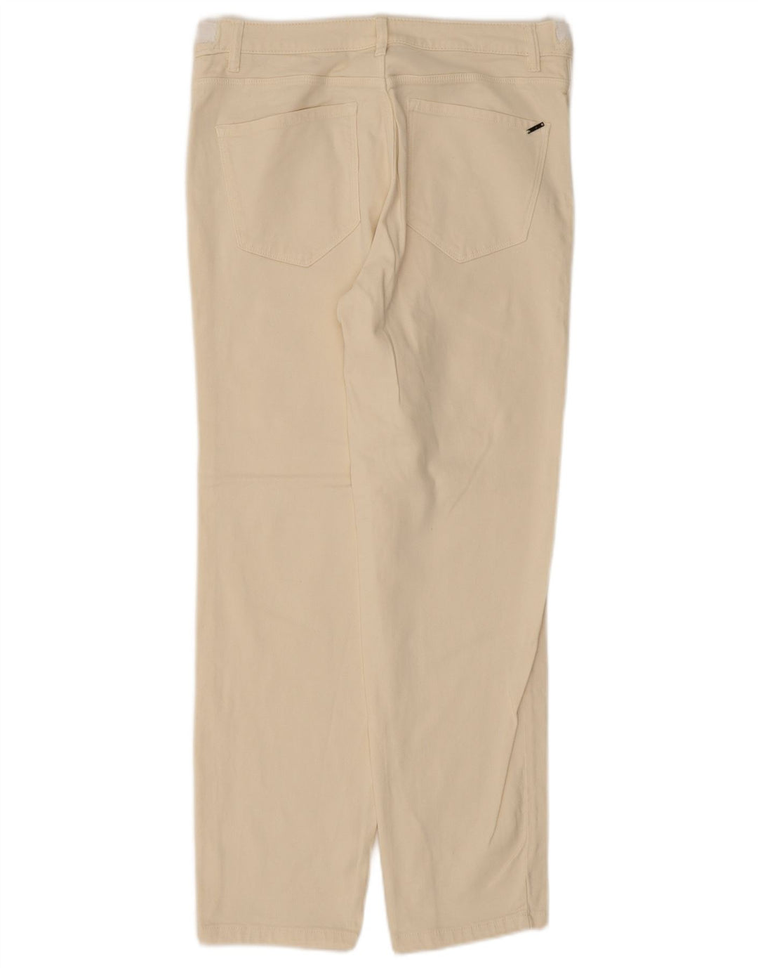 Massimo Dutti Womens Straight Jeans EU 42 Large W32 L28 Beige