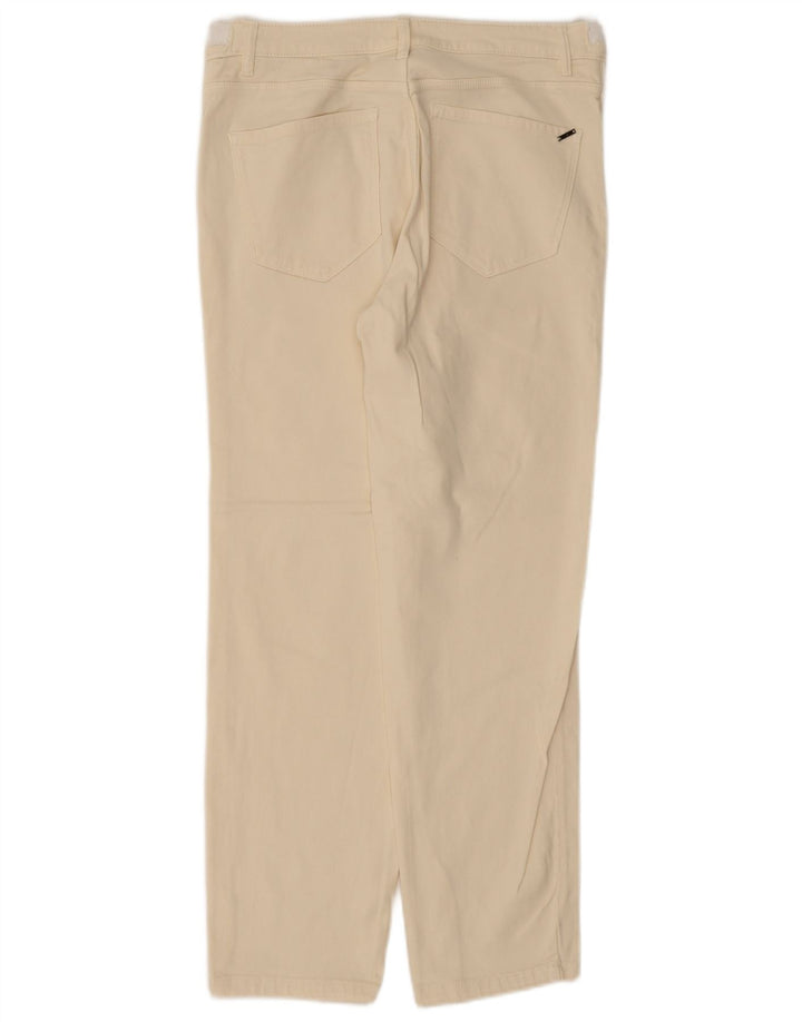 Massimo Dutti Womens Straight Jeans EU 42 Large W32 L28 Beige