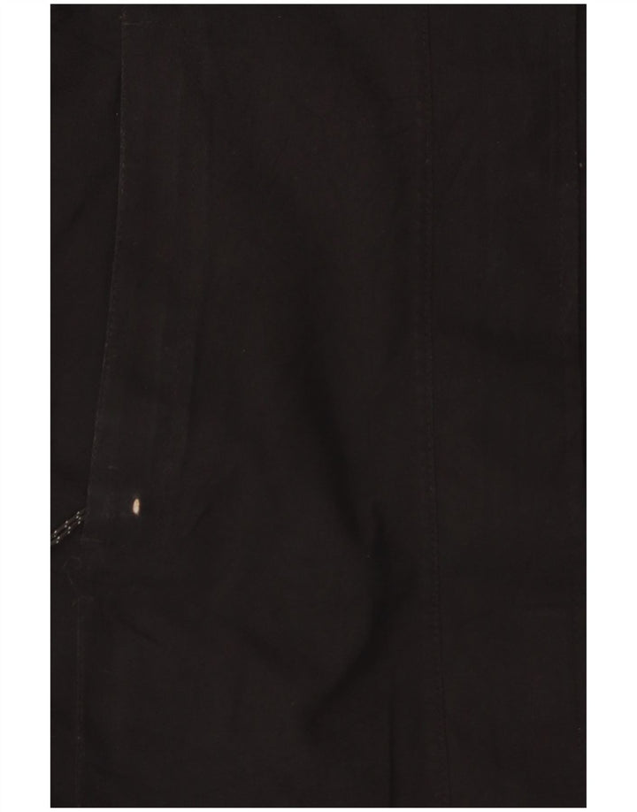 Eddie Bauer Womens Hooded Windbreaker Coat UK 6 XS Black Polyester