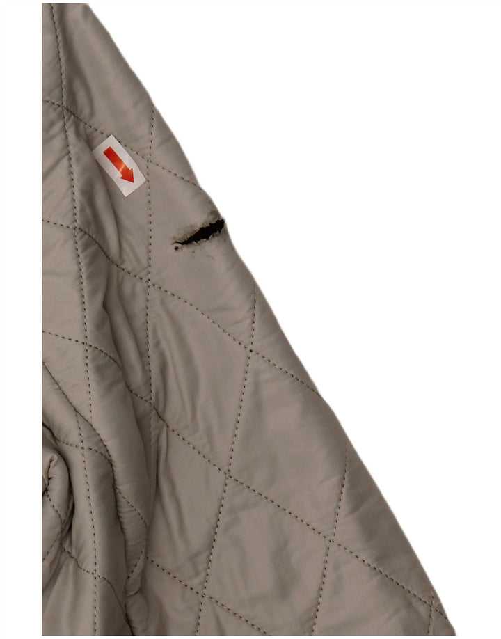 BARBOUR Womens Quilted Jacket UK 8 Small  Grey Polyamide