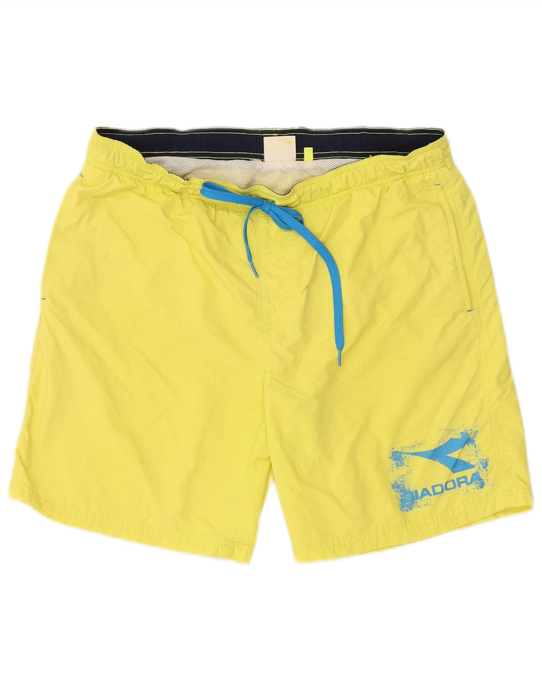 DIADORA Mens Graphic Swimming Shorts XL Yellow Polyamide