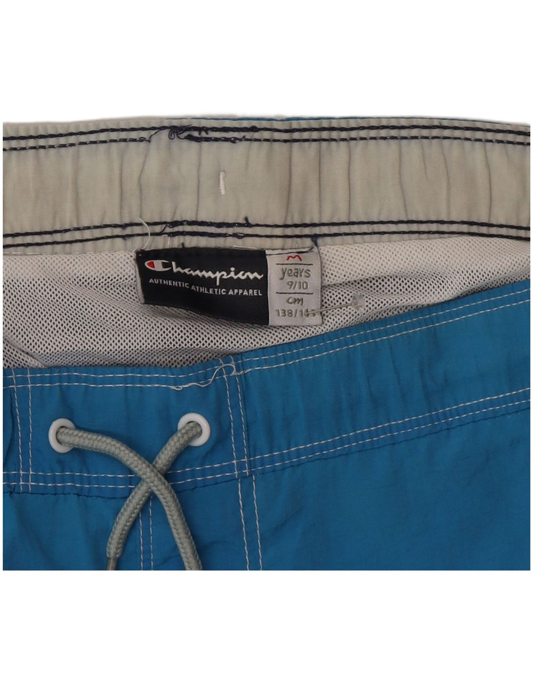 Champion Boys Graphic Swimming Shorts 9-10 Years Blue Colourblock