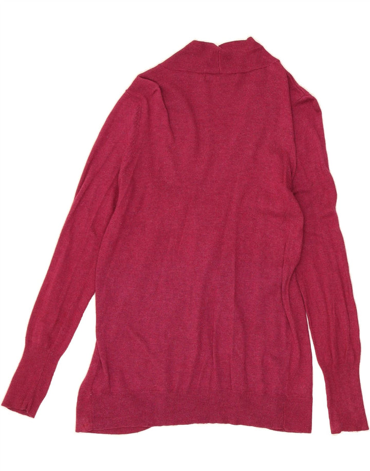 MOSSIMO Womens Open Cardigan Sweater UK 14 Large Pink Rayon Vintage Mossimo and Second-Hand Mossimo from Messina Hembry 