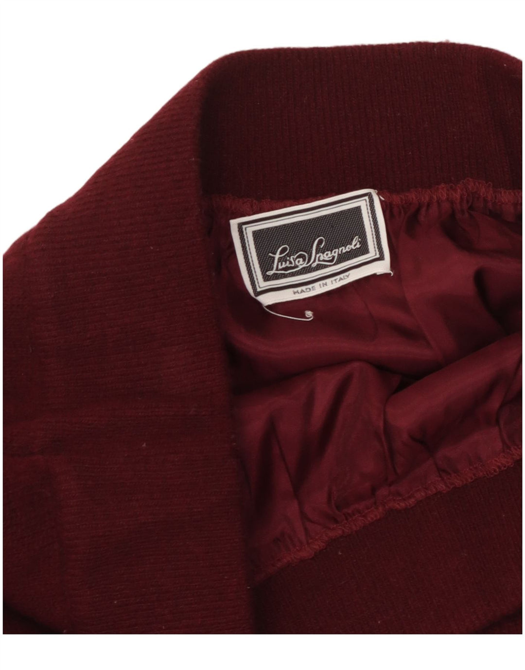 LUISA SPAGNOLI Womens Knit Pencil Skirt W36 XL Maroon