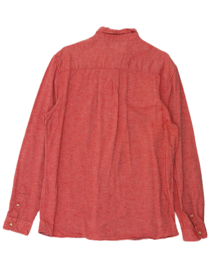 White Stuff Mens Classic Fit Shirt Medium Red Cotton