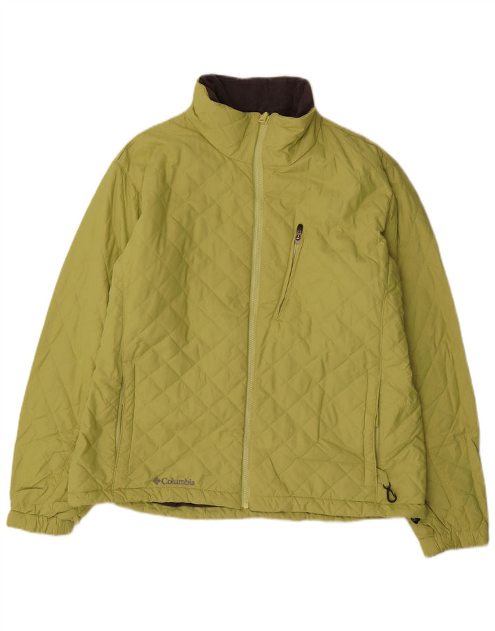 Columbia Womens Quilted Jacket UK 18 XL Green Polyester