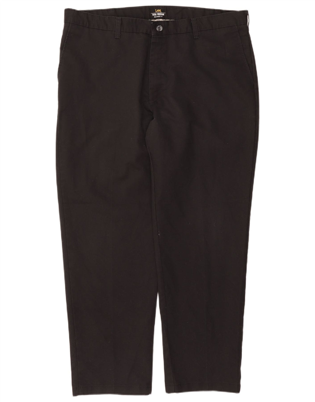 LEE Mens Relaxed Fit Chino Trousers W40 L32 Black Cotton