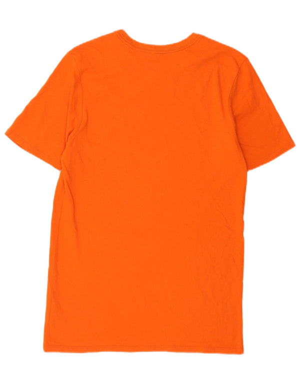 Nike Mens Athletic Cut T-Shirt Top Small Orange Cotton