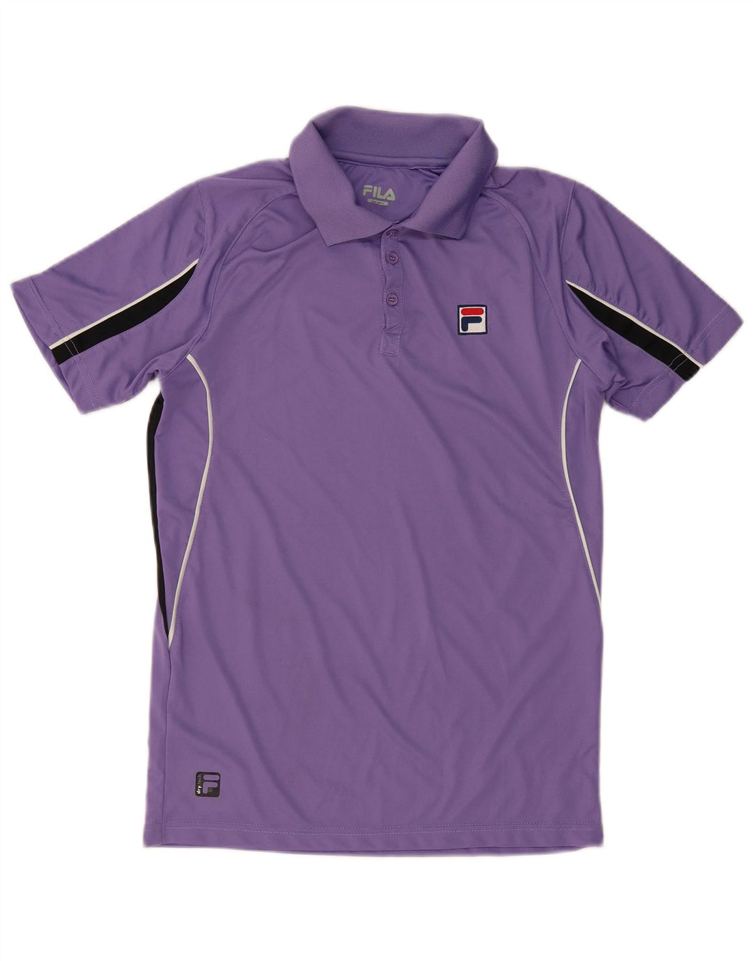 FILA Mens Polo Shirt Small Purple Colourblock Polyester