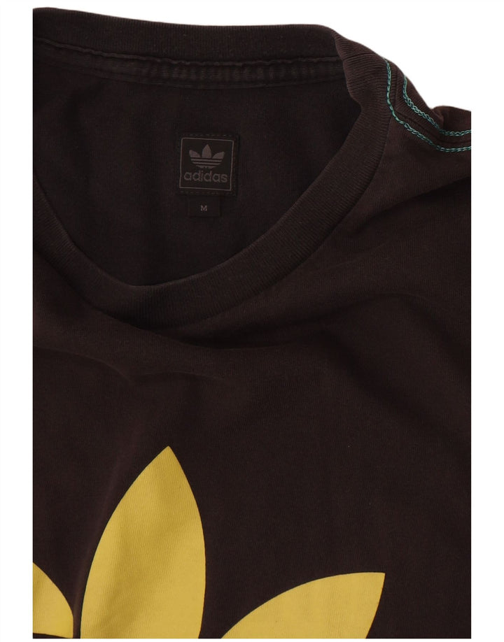 Adidas Mens Graphic T-Shirt Top Medium Black