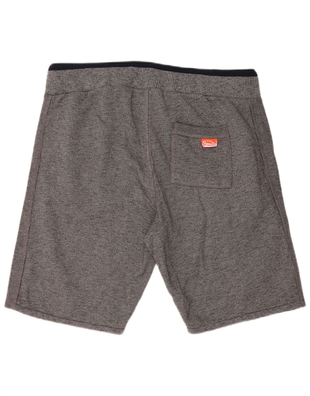 SUPERDRY Mens Slim Fit Sport Shorts Large Grey Cotton