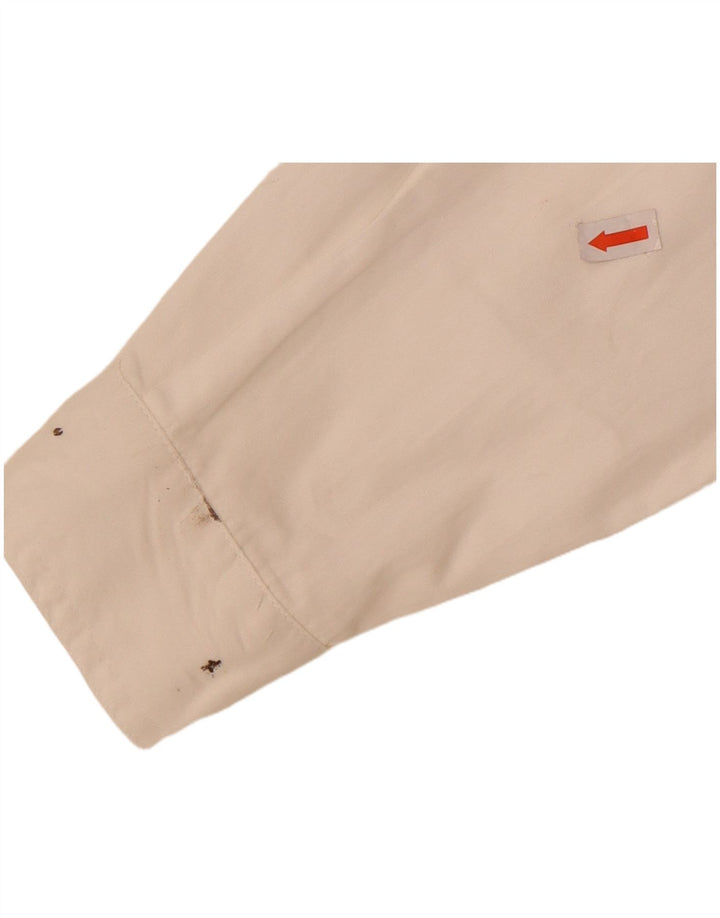 Roccobarocco Womens Graphic Shirt IT 44 Medium White Geometric Cotton