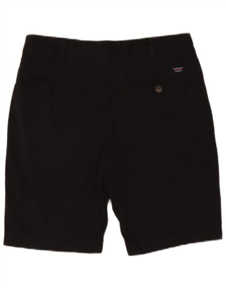 SUPERDRY Mens Chino Shorts W32 Medium Black Cotton