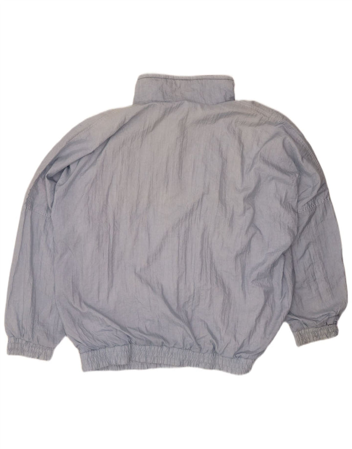 BRUGI Mens Loose Fit Graphic Tracksuit Top Jacket XL Blue Polyester