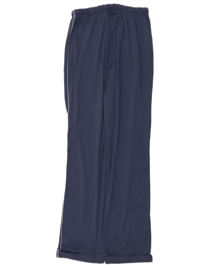DIADORA Womens Tracksuit Trousers UK 12 Medium  Navy Blue Polyester