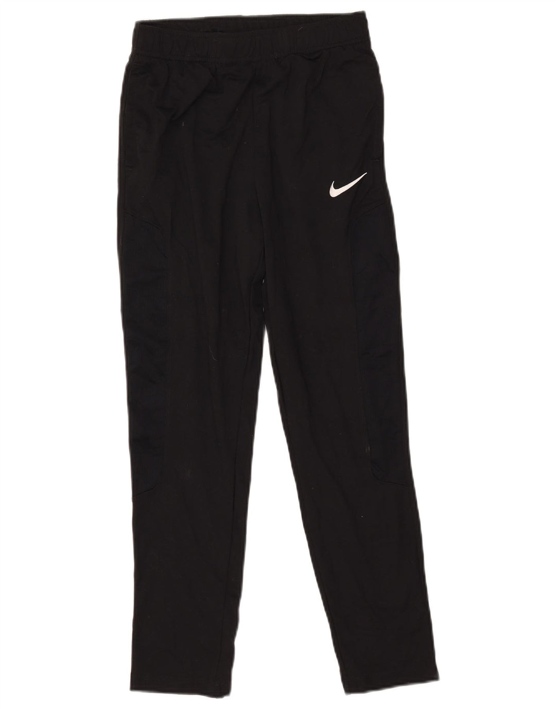 Nike Boys Dri Fit Tracksuit Trousers 12-13 Years Large Black Polyester