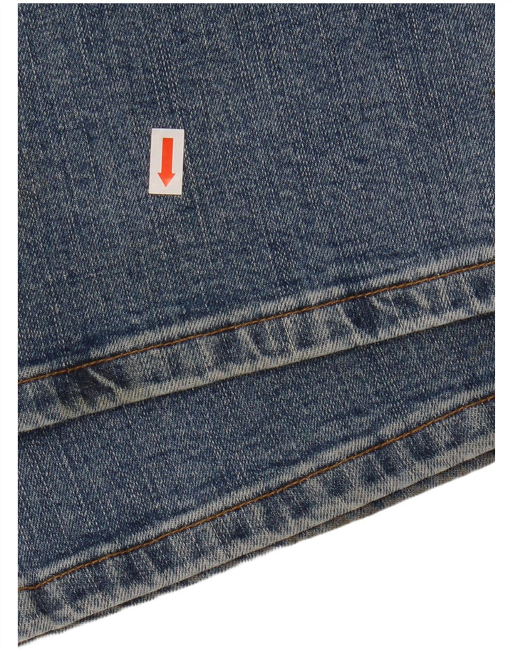 WRANGLER Mens Texas Stretch Straight Jeans W38 L32 Blue Cotton