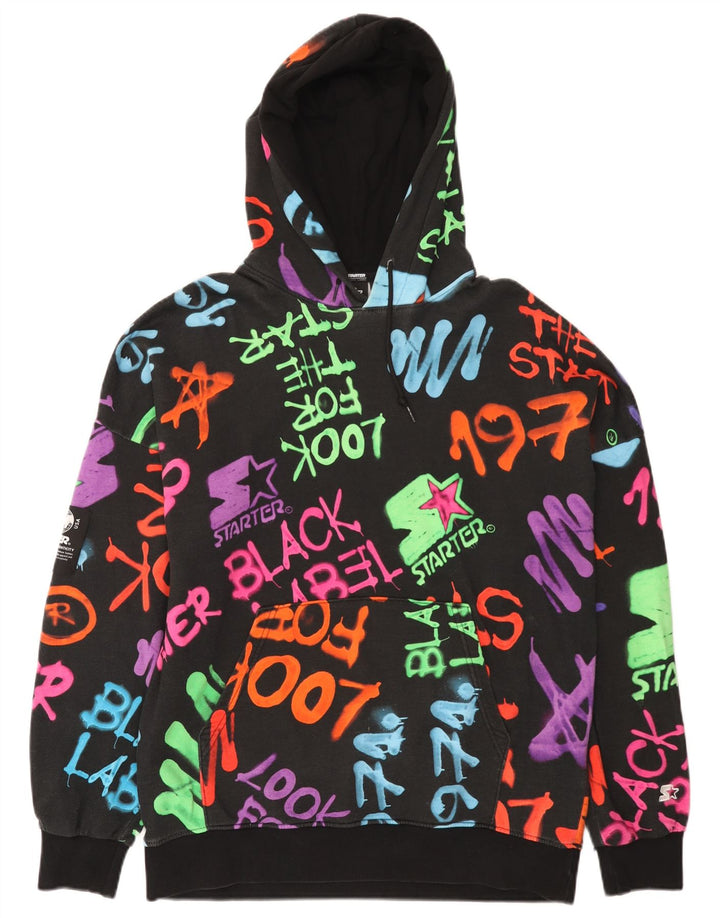 Starter Mens Graphic Hoodie Jumper Medium Multicoloured Cotton