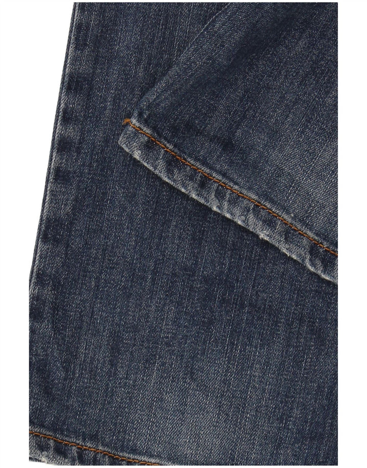 MOSCHINO Mens Straight Jeans W34 L34 Blue Cotton