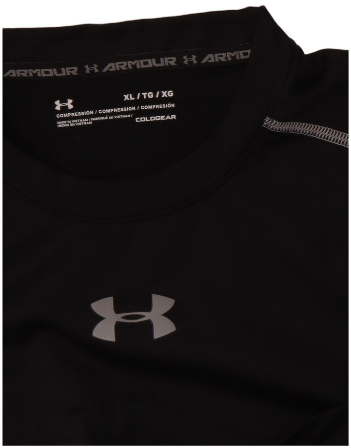 Under Armour Mens Compression Top Long Sleeve XL Black