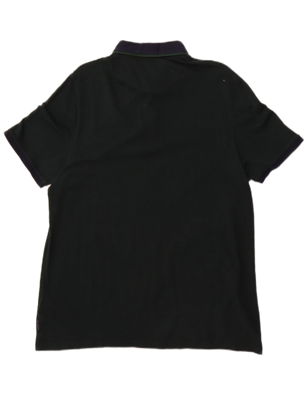 Ted Baker Mens Polo Shirt Size 6 2XL Green Argyle/Diamond Cotton