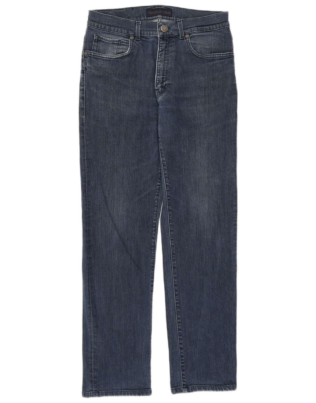 Trussardi Womens Slim Jeans W32 L30 Blue Cotton