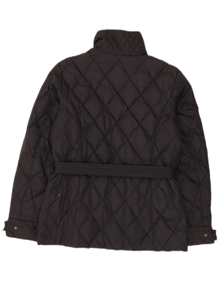 Diadora Womens Quilted Jacket UK 14 Medium Black
