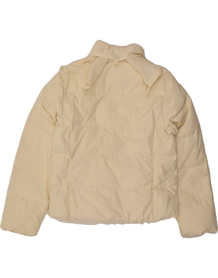 CHAMPION Womens Padded Jacket UK 18 XL Off White Polyester Vintage Champion and Second-Hand Champion from Messina Hembry 