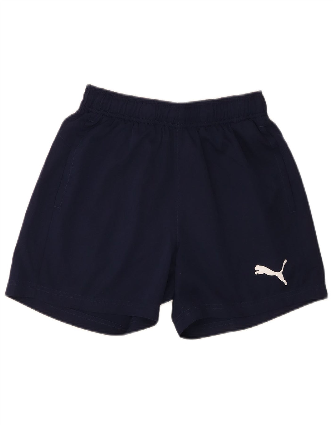 Puma Womens Sport Shorts UK 10 Small Navy Blue Polyester