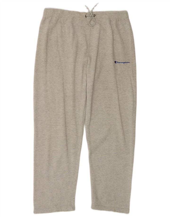 CHAMPION Mens Tracksuit Trousers Large  Grey Cotton