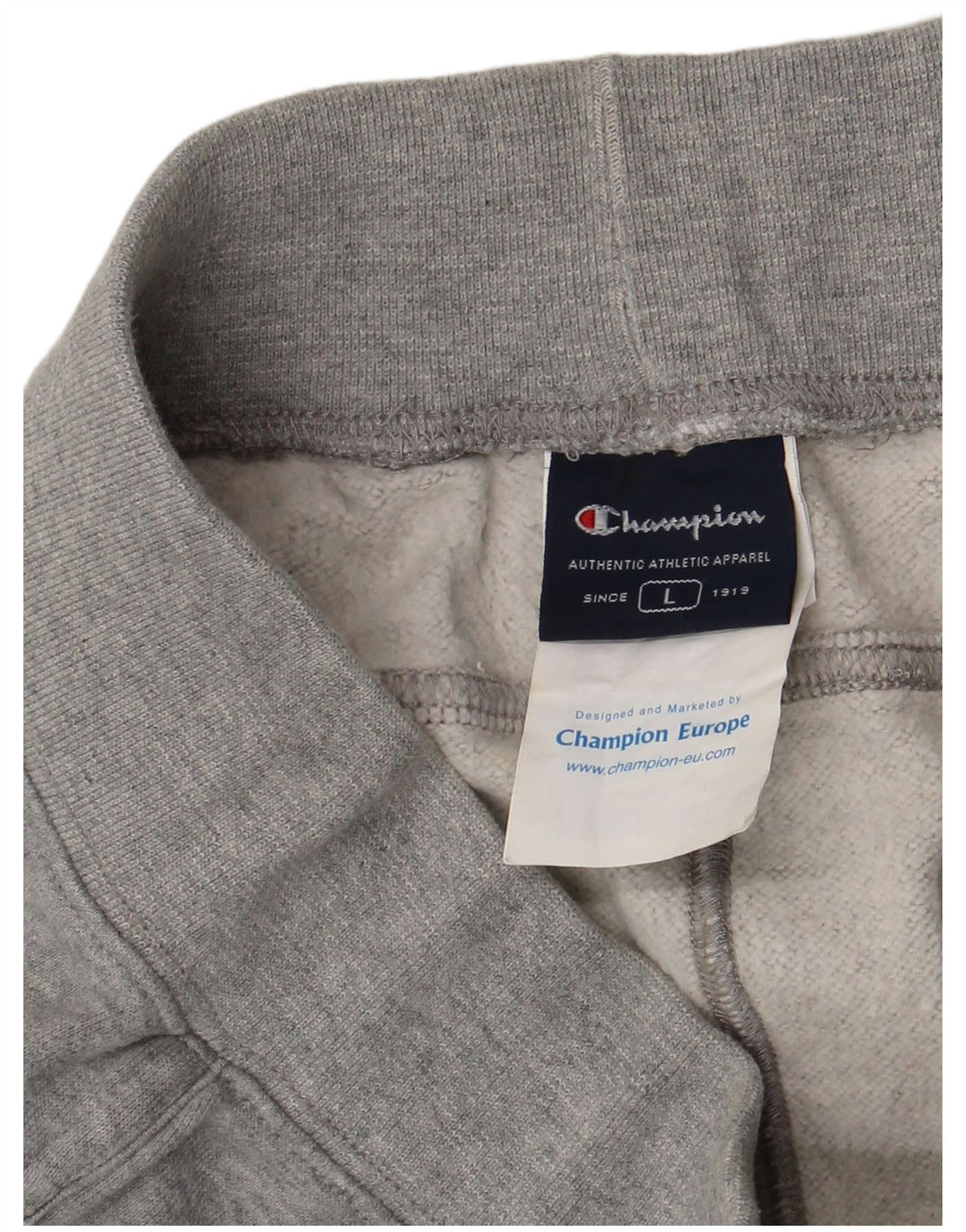 CHAMPION Mens Tracksuit Trousers Joggers Large Grey Cotton