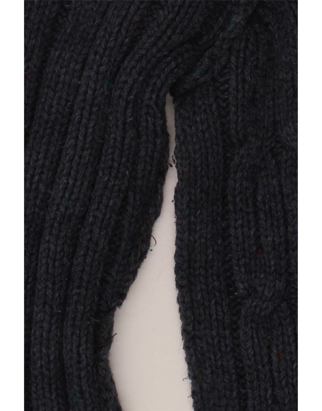 Fat Face Mens Zip Neck Jumper Sweater Medium Navy Blue Lambswool