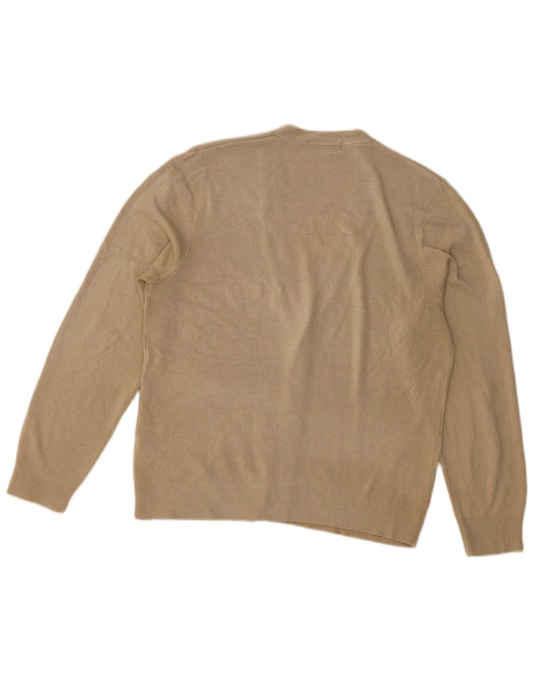 Marks & Spencer Womens Blue Harbour Cardigan Sweater UK 12 Medium Beige