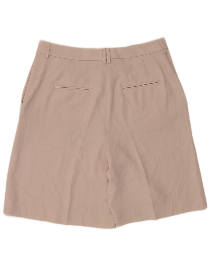 Marks & Spencer Womens Chino Shorts UK 12 Medium W30 Beige Polyester