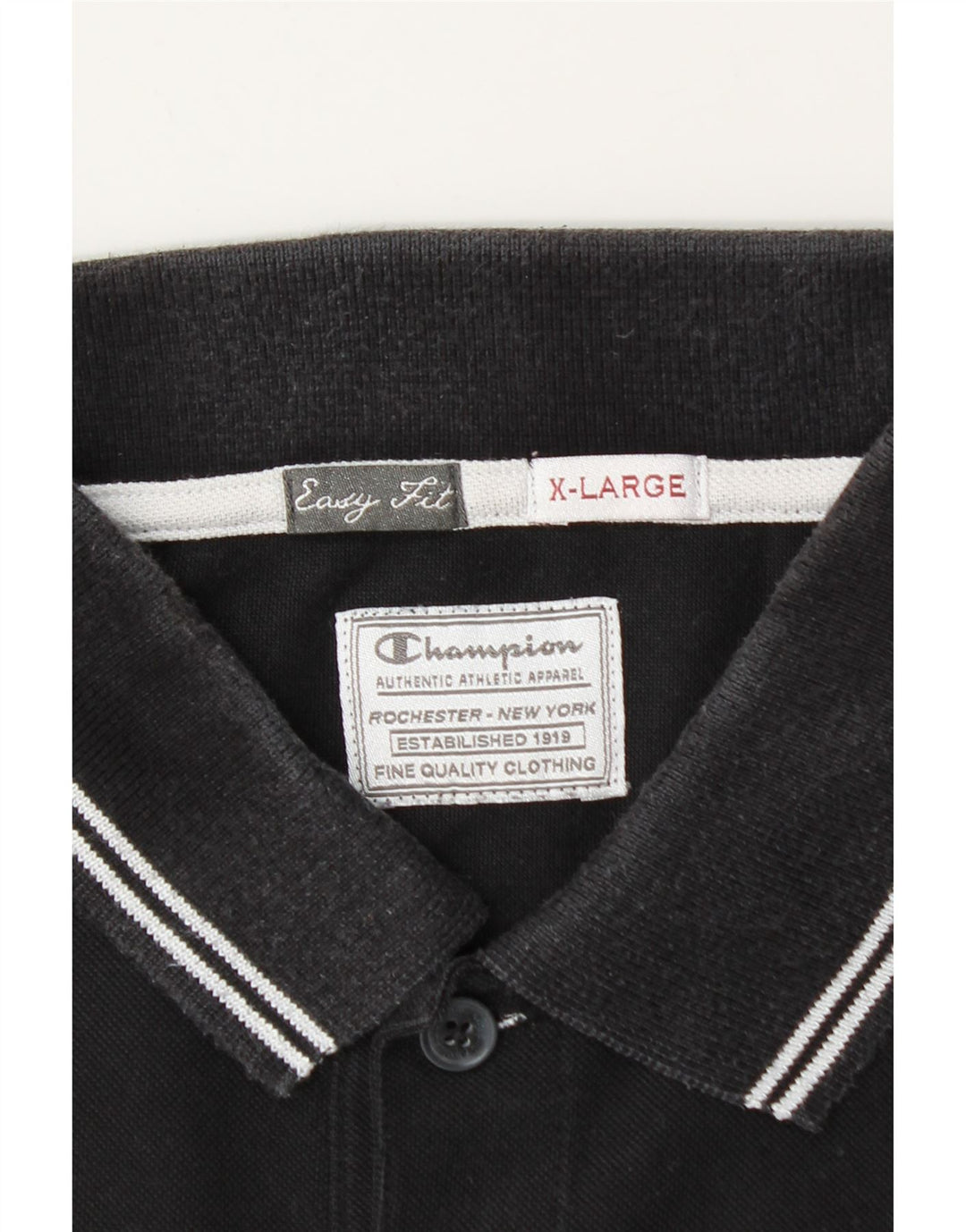 Champion Mens Easy Fit Polo Shirt XL Black