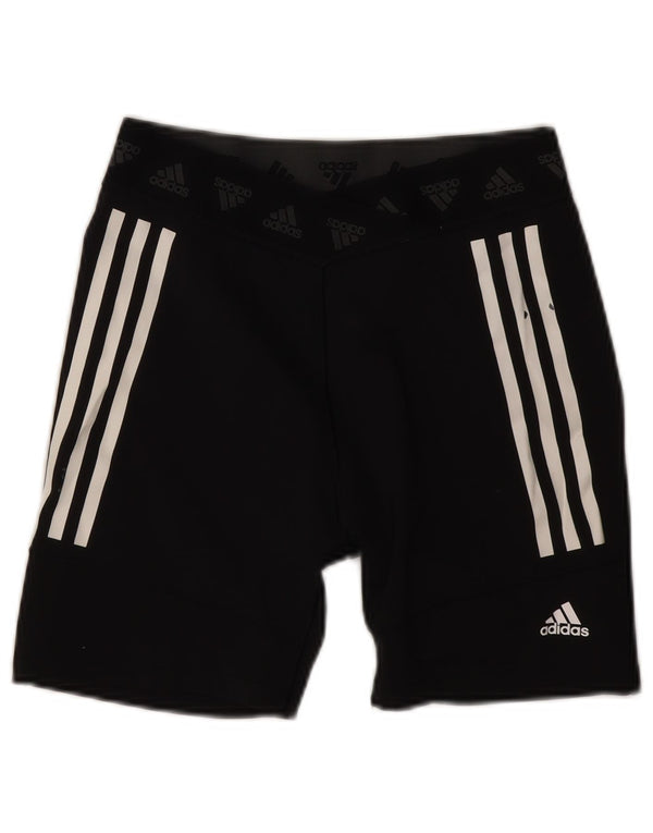 Adidas Womens Aeroready Graphic Sport Shorts UK 12/14 Medium  Black